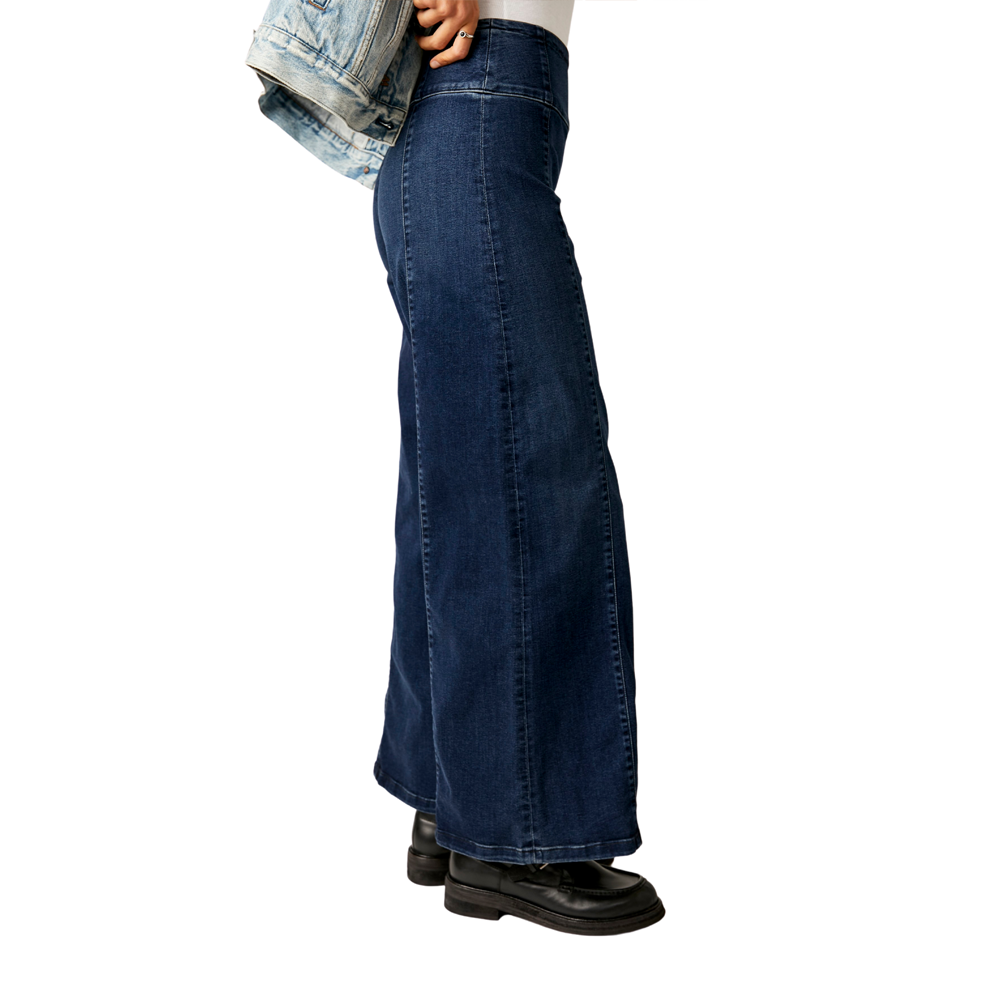 Free People We The Free Spotlight High Rise Wide Leg Jeans